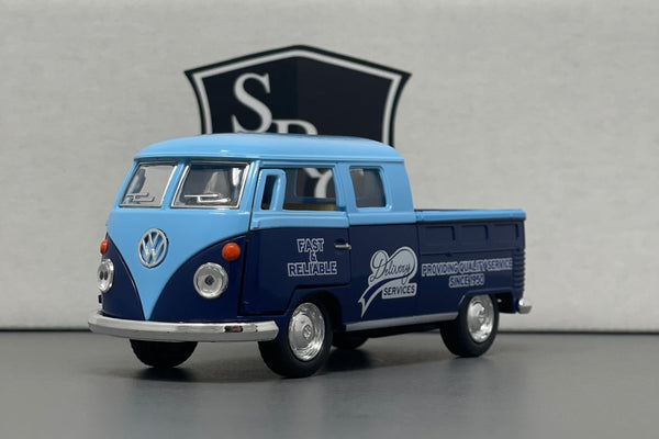 Volkswagen Bus Double Cab Pickup - Kinsmart 1:34 Diecast