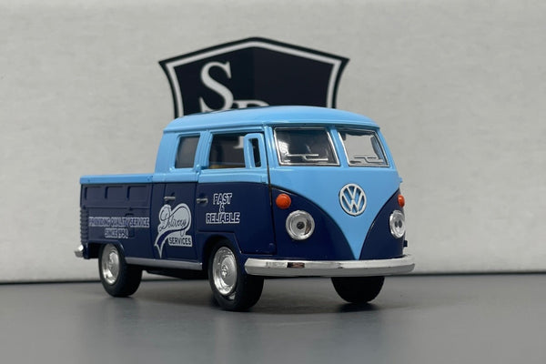 Volkswagen Bus Double Cab Pickup - Kinsmart 1:34 Diecast