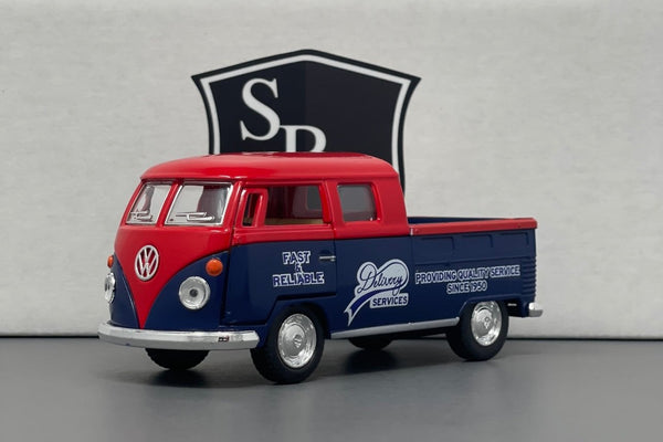 Volkswagen Bus Double Cab Pickup - Kinsmart 1:34 Diecast