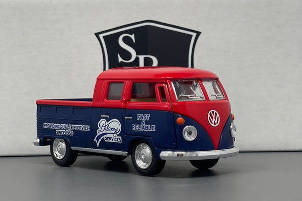 Volkswagen Bus Double Cab Pickup - Kinsmart 1:34 Diecast