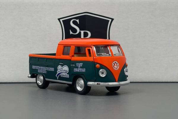 Volkswagen Bus Double Cab Pickup - Kinsmart 1:34 Diecast