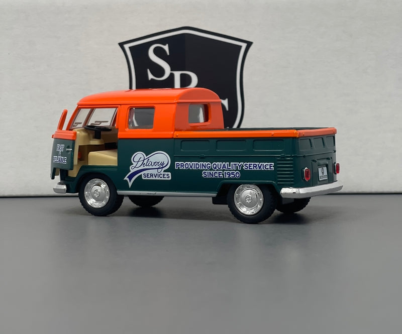 Volkswagen Bus Double Cab Pickup - Kinsmart 1:34 Diecast