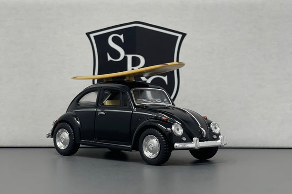 Volkswagen Classical Beetle with Surfboard - Kinsmart 1:32 Diecast