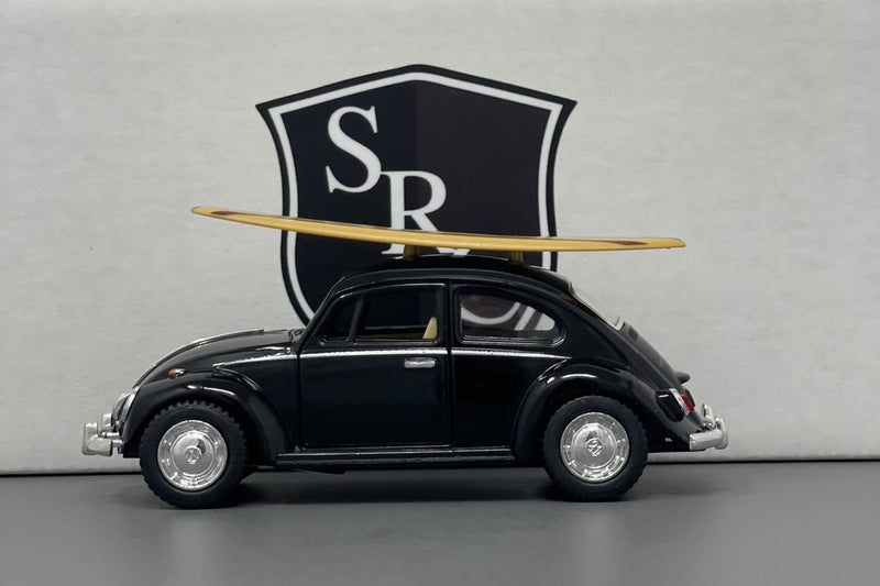 Volkswagen Classical Beetle with Surfboard - Kinsmart 1:32 Diecast