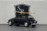 Volkswagen Classical Beetle with Surfboard - Kinsmart 1:32 Diecast