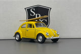 Volkswagen Classical Beetle with Surfboard - Kinsmart 1:32 Diecast