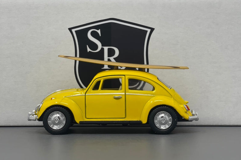 Volkswagen Classical Beetle with Surfboard - Kinsmart 1:32 Diecast