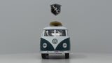 Volkswagen Classical Bus with Surfboard - Kinsmart 1:32 Diecast